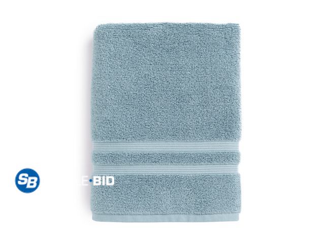 Lot 58-38994 - New Mainstays Performance Cotton Bath Towel, Super Soft Quick Dry Fade Resistant, Solid Blue
