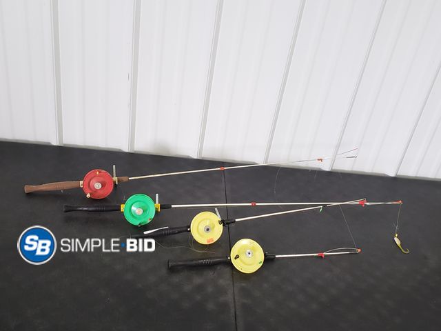 Lot 58-83372 - Lot of (4) Fishing poles - used but in good condition