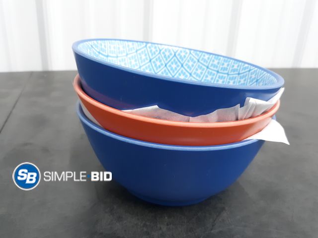 Lot 58-33615 - Lot of (3) New Mainstays by Becky G. &amp; Alejandra Bamboo Melamine Cereal Bowl