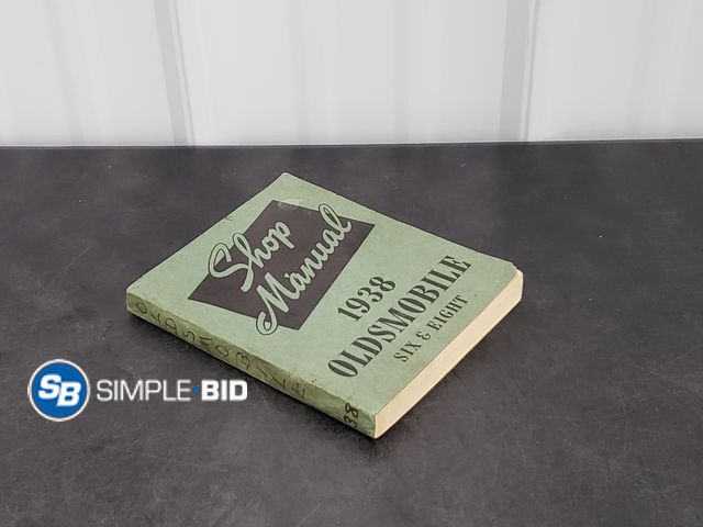 Lot 58-74008 - Shop Manual 1938 Oldsmobile Six &amp; Eight