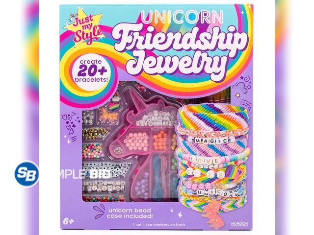 Lot 58-60243 - New Just My Style Unicorn Friendship Bracelet Making Kit, Child, Ages 6+