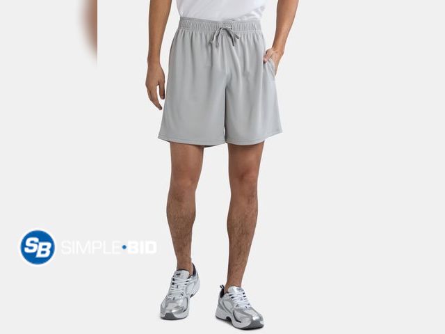 Lot 58-71483 - New Athletic Works Men's and Big Men's Mesh Shorts, 7" Inseam, Size XL