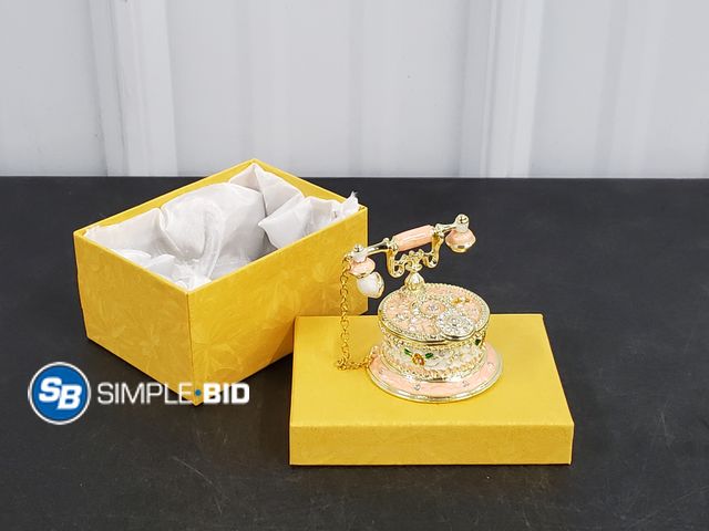 Lot 58-40373 - Telephone Shaped Jewelry Box - Small - new