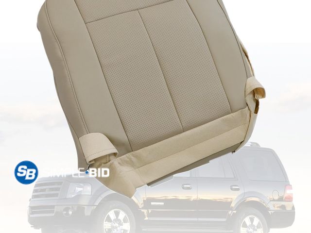 Lot 58-77760 - New FZJDSD Camel Tan Driver Side Bottom Perforated Microfiber Leather Replacement Seat Cover Compati...