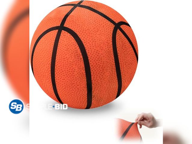 Lot 58-28643 - Upgraded Silent Basketball Size 3, Indoor Soft Foam Basketball with Cover, Bounce Quiet Basket Ball ...