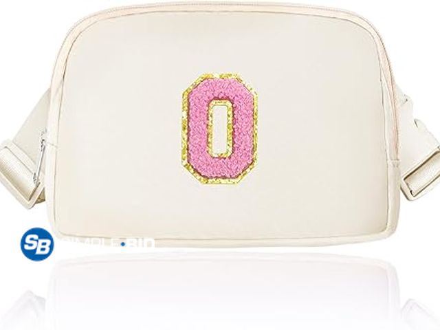 Lot 58-28106 - New Janhavi Fanny Pack for kids Girls, Initial Belt Bag with Adjustable Strap, Retirement Gift, Goin...