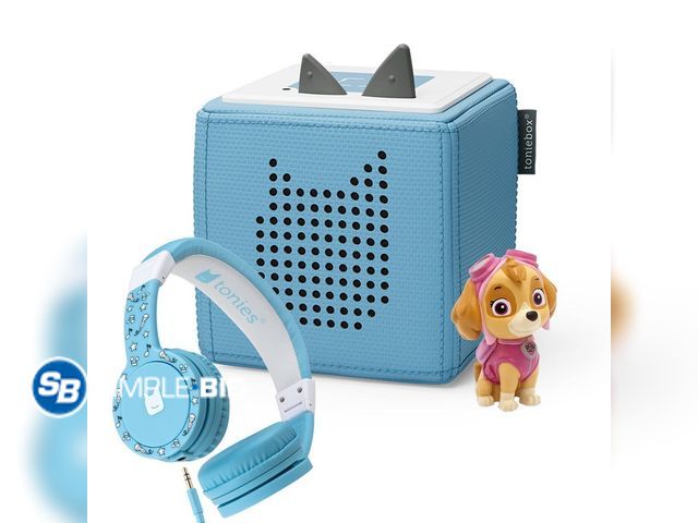 Lot 58-28848 - Tonies Paw Patrol Sky Headphones Bundle Starter Set, Light Blue --- does not come with headphones - ...