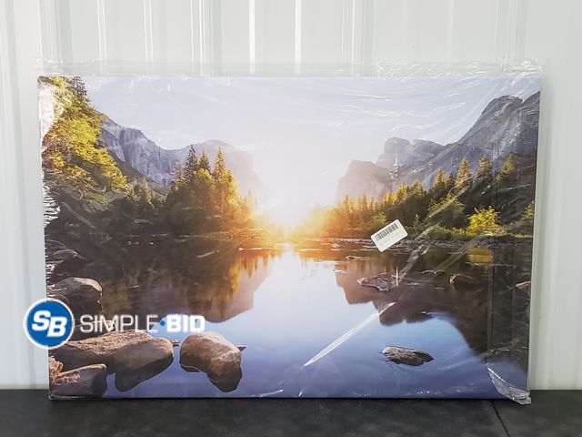 Lot 58-75431 - Mountain/water Landscape Canvas Print