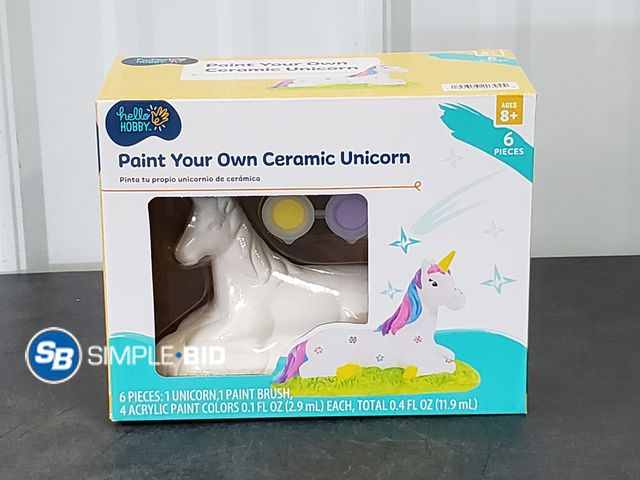 Lot 58-75684 - New Hello Hobby Paint your own ceramic Unicorn