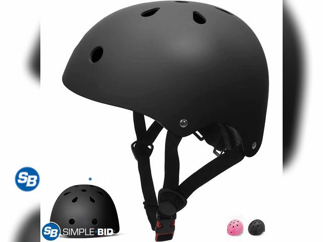 Lot 58-27976 - Tripumer Kids Bike Helmet Black Toddler Helmet Ages 3-8 Years Old Boys Girls Multi-Sport Helmet Chil...
