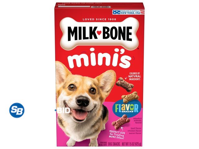 Lot 58-32697 - New Milk Bone Flavor Snacks Mini Dog Biscuits, Flavored Crunchy Dog Treats, 15 ozMilk Bone Flavor Sn...