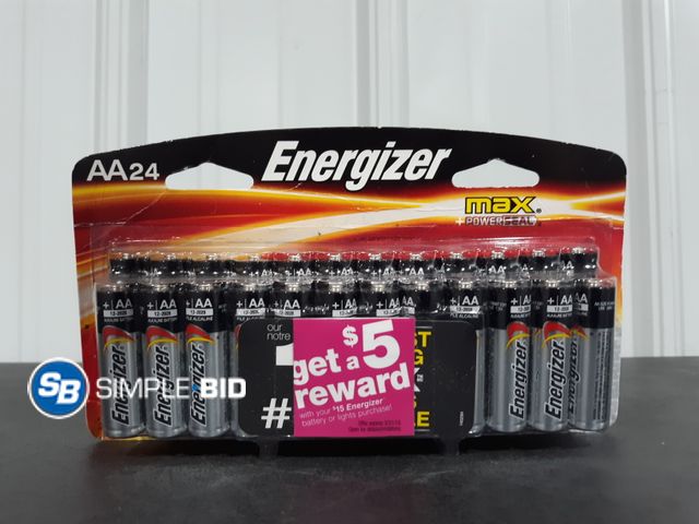 Lot 58-34974 - BATTERIES! Energizer AA Batteries 24 pack - unopened