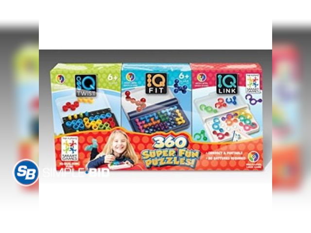 Lot 58-34640 - smartgames iq 3-pack - iq twist, iq fit, iq link - unopened