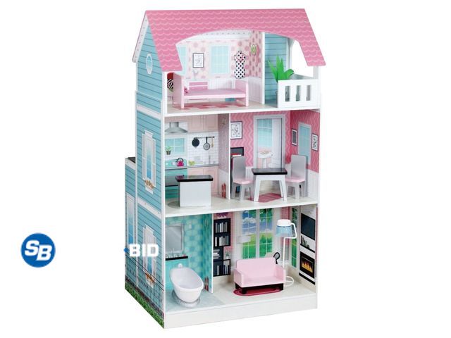 Lot 58-34720 - Teamson Kids Wonderland Ariel 2 in 1 Doll House &amp; Play Kitchen - Muti-Color - appears unopened