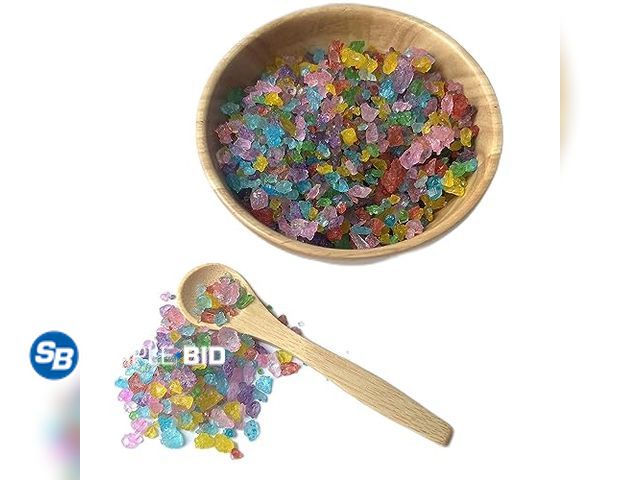 Lot 58-70255 - Lot of (2) SweetGlob Old Fashioned Medium Rock Sugar Candy Gems, Lump Sugar Rock Crystals (1 Pound, ...
