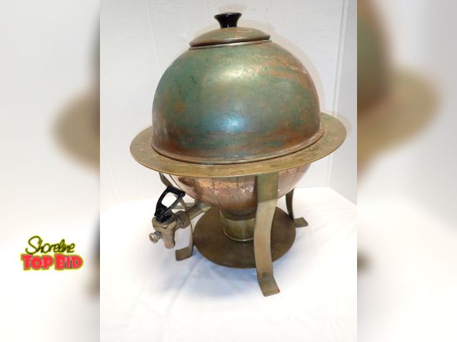 Lot 59-10273 - Antique Samovar Vessel Used to Boil and Dispense Hot Water, Often for Tea, American Art Deco or Engl...
