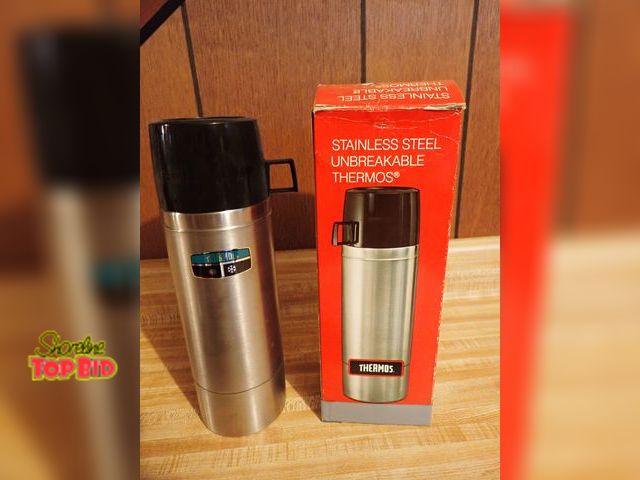 Lot 59-43349 - Vintage Unbreakable Stainless Steel Thermos