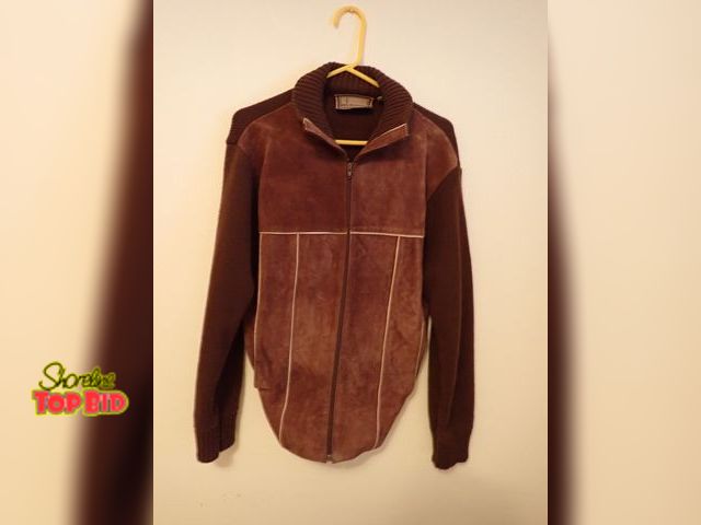 Lot 59-43587 - Vintage Anderson Little Brown Leather Sweater Size Large