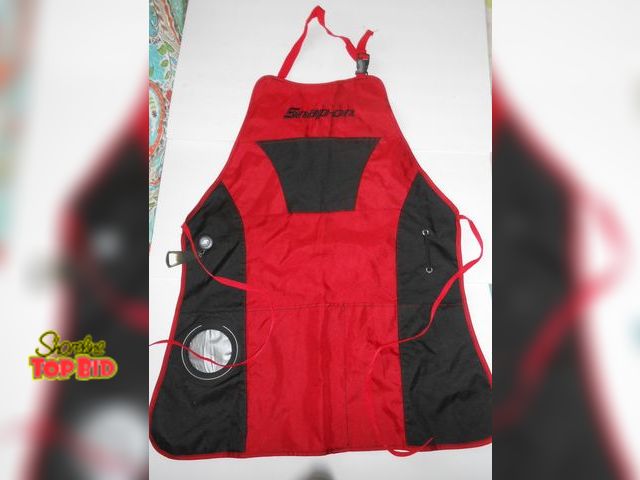 Lot 59-74288 - Snap-on Tools BBQ Apron - with Bottle Opener and Can Pocket - never used.