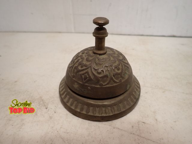 Lot 59-14658 - Ornate Victorian Brass Service Desk Bell, Works