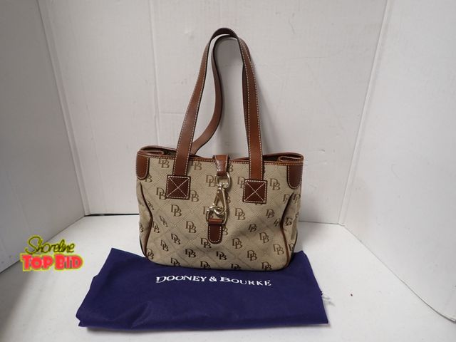 Lot 59-46109 - Faux Dooney and Burke Bag - Great Condition - I misplaced shoulder strap, brown and taupe. Nice