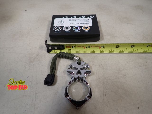 Lot 59-41440 - River City Metal Skull Keychain