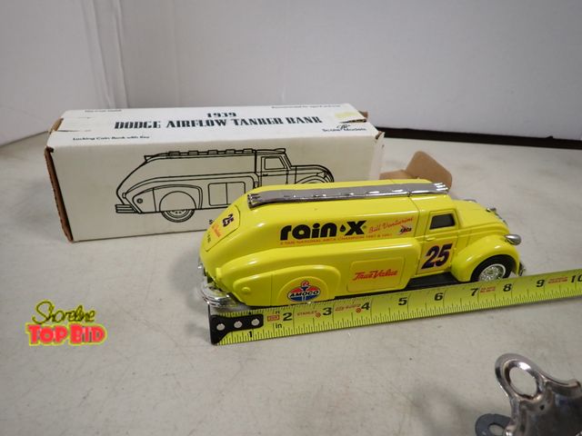 Lot 59-41147 - 1939 Dodge Airflow Tanker Bank Diecast Scale Models 9" long, Mint