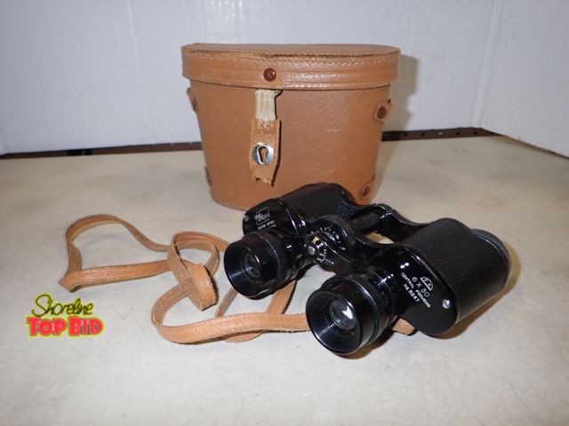 Lot 59-41396 - Sans Streiffe Lightweight F.K. 6x30 Central Focusing No. 5247 Binoculars with Case, Made in Japan