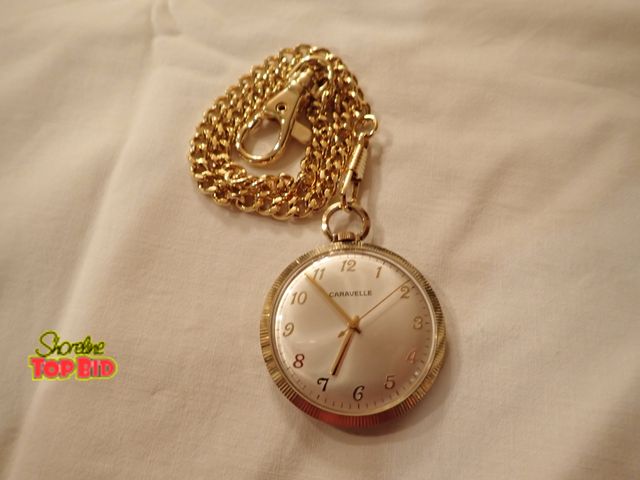 Lot 59-39933 - Vintage Caravelle Mechanical Wind Up Pocket Watch