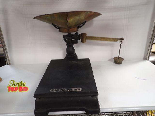 Lot 59-14196 - Late 19th Century Cast Iron Fairbanks Counter Scale. Estimated value $150.00 to $450.00