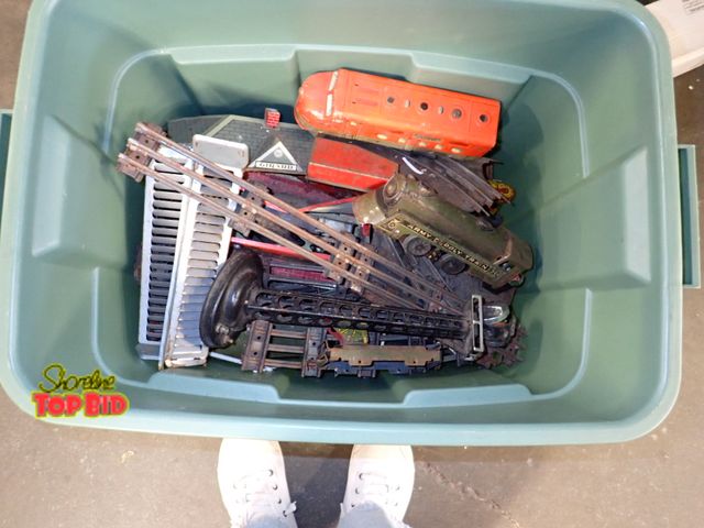 Lot 59-50018 - Vintage Railroad Set with Trains