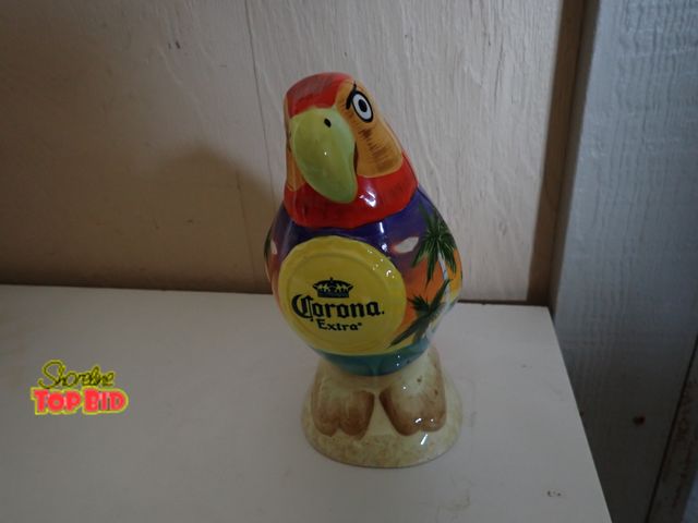 Lot 59-43920 - Corona Extra Ceramic Parrot Bank 2006 "Tropical Sunset" Limited Edition #334, Like New - No Chips, C...
