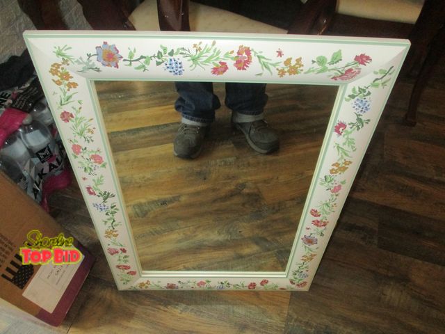 Lot 59-92005 - beautiful, flowered mirror