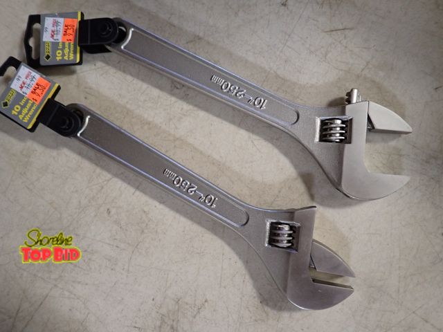 Lot 59-21212 - (2) 10" Adjustable Wrenches. Benefits YMCA Camp Pendalouan