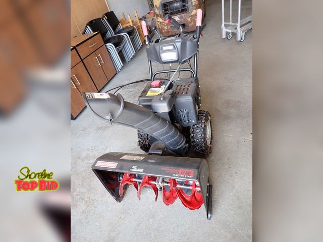 Lot 59-20111 - Craftsman 8 Gear Walk-Behind Snow Blower Electric Start Snow Blower with Chains on Tires, EZ-Steer P...