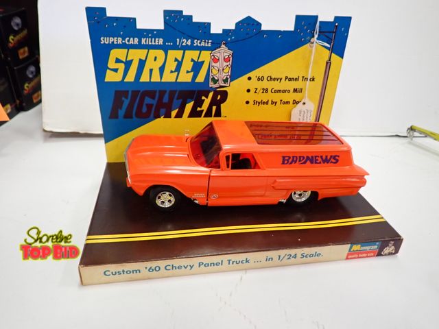 Lot 59-43143 - 1960 Custom Chevy Panel Truck 1/24 Scale Monogram Street Fighter "Bad News" 8 1/2" long with Origina...