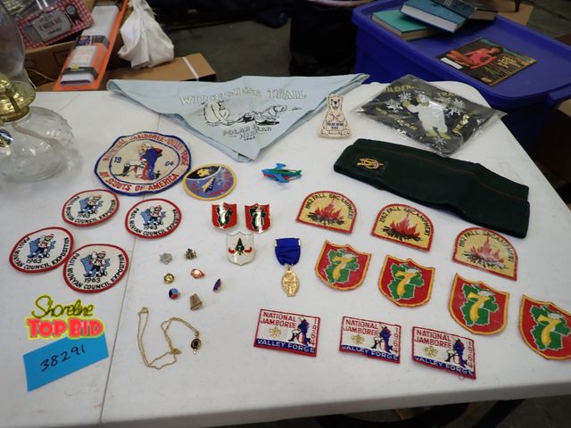 Lot 59-38291 - Vintage 1960s Boy Scouts of America Patches, Pins &amp; More