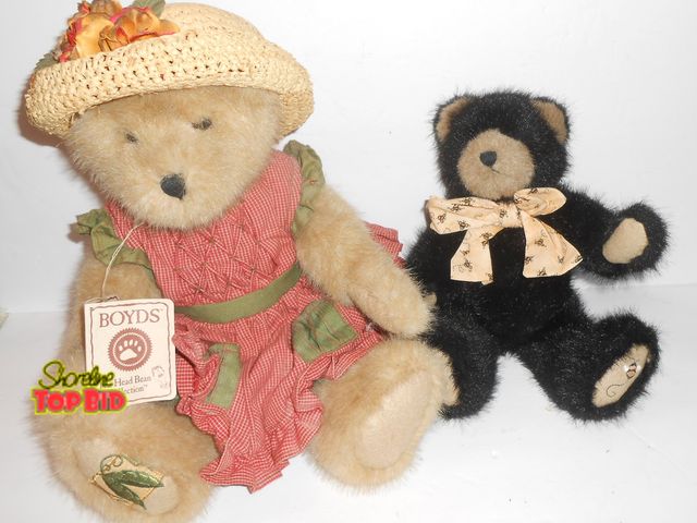 Lot 59-74257 - Please adopt us! We are sister &amp; brother Boyds Bears - told that we are Too Cute!