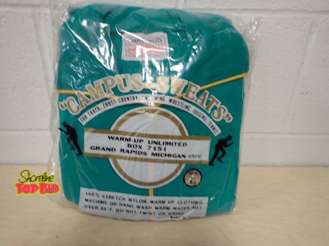 Lot 59-45092 - New Old Stock Vintage Campus Sweats Warm Up Unlimited 100% Stretch Nylon from 1960s to 1970s Size La...