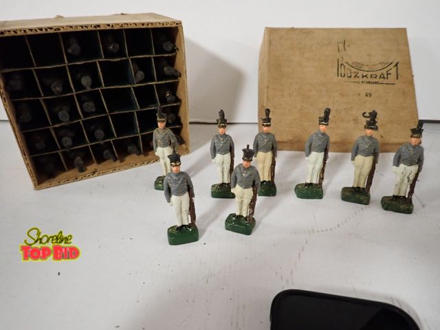 Lot 59-43243 - 30 in Box British Toy Soldiers Hand-Painted Composition Pre-1970s