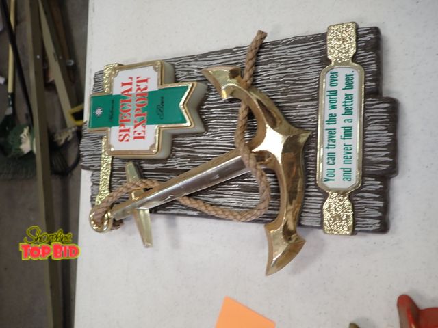 Lot 59-41059 - 13" x 8" Vintage Plastic Advertisement Heilman's Sign