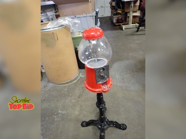 Lot 59-96052 - Gumball/Candy Coin Operated Dispenser 38" tall