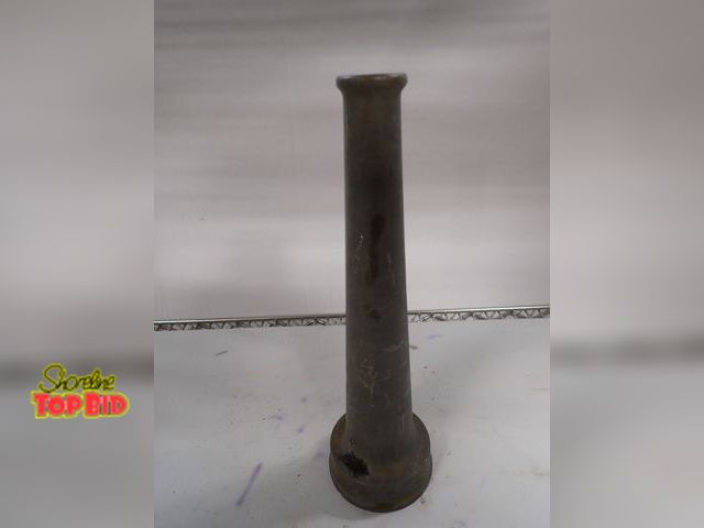 Lot 59-14175 - Antique Powhatan B+1 Works Brass Fire Hose Nozzle 12" long