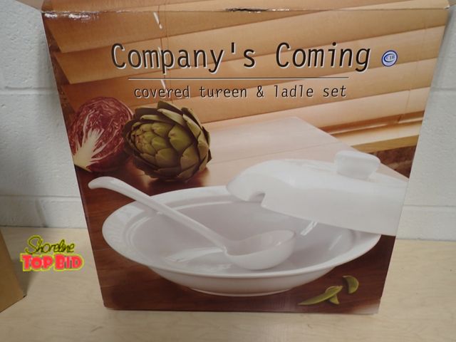 Lot 59-41249 - Never Used Covered Tureen &amp; Ladle Set