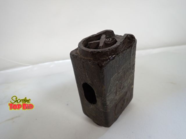 Lot 59-14484 - Ca. 1860 Iron Log Stamp or Branding Hammer Head with Out Horse Shoe, Middle X Stamp Identified Owner...