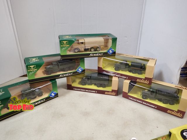 Lot 59-41319 - 6 Solido Military 5" Vehicles, Made in France