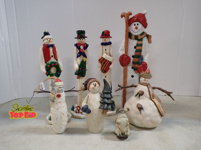 Lot 59-41527 - Snowman figurines Holiday decor