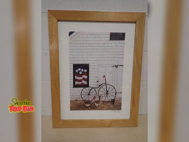 Lot 59-41033 - Signed Harvey Edwards Circa 1850 Framed Lithograph 27 1/2" x 21 1/2"