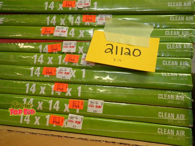 Lot 59-21120 - 10 Air Filters 14" x 14" x 1". Benefits YMCA Camp Pendalouan