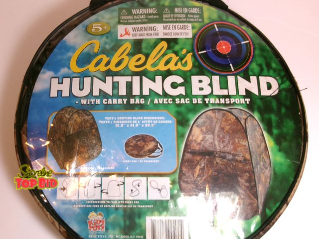 Lot 59-74579 - New Cabela's Pop-Up Camo Hunting Blind with Carry Bag.